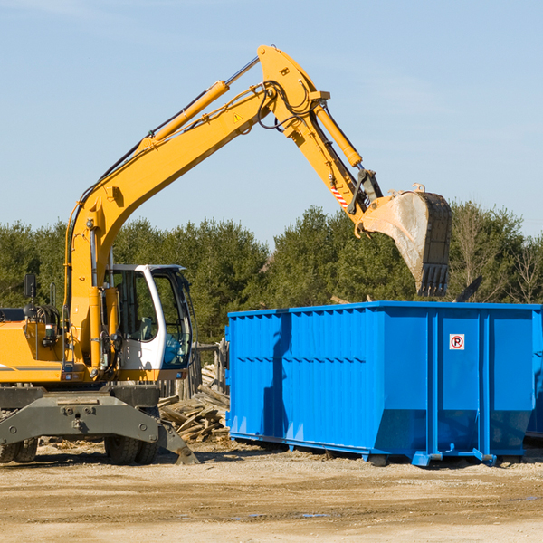 are there any restrictions on where a residential dumpster can be placed in Berryville Texas